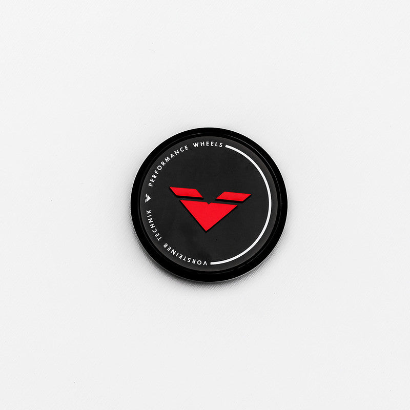 Vorsteiner Black & Red Center Caps (Designer Series) - Vorsteiner Wheels  - Toys - [tags]