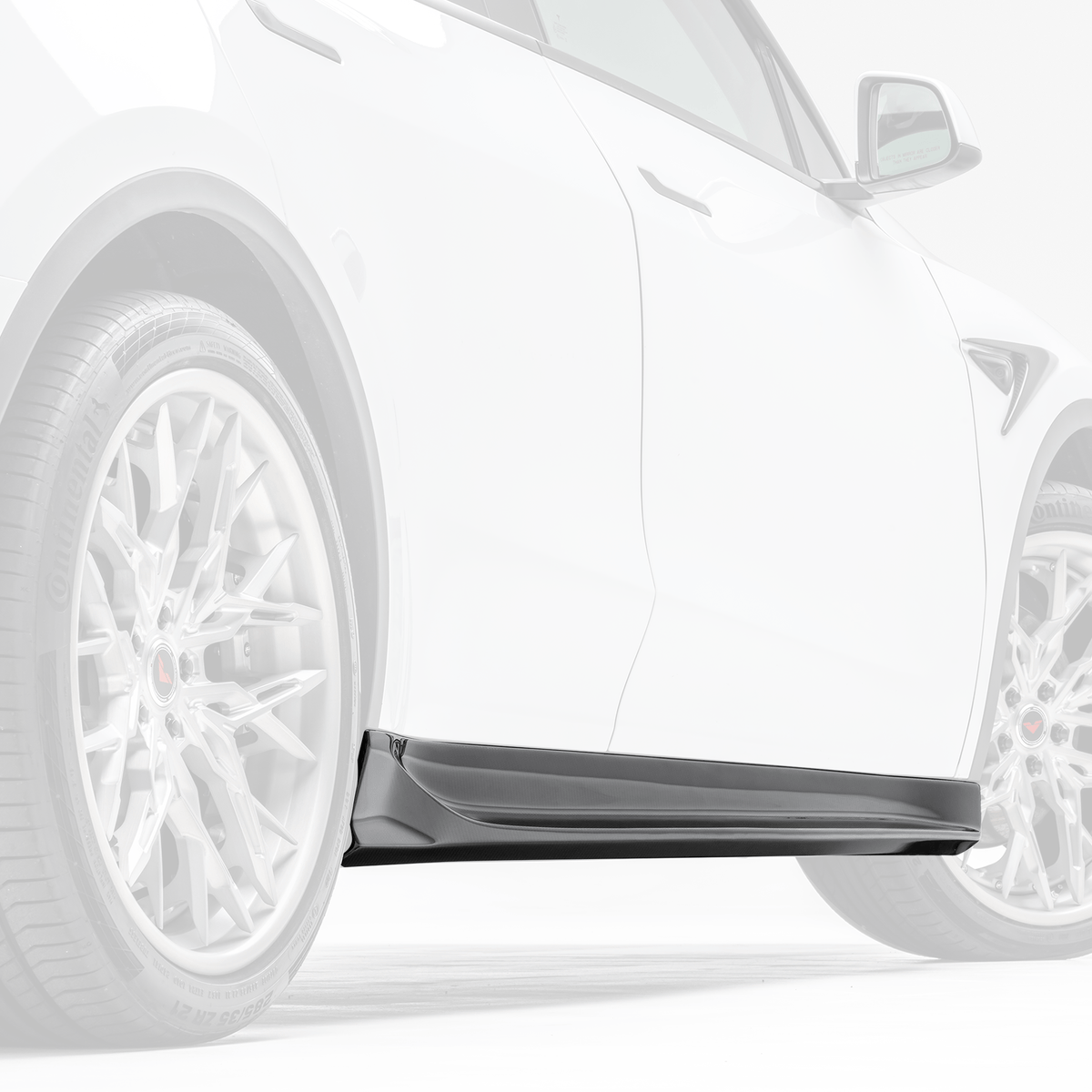 Tesla Model Y Aero Side Skirts - Vorsteiner Wheels  - Aero - [tags]